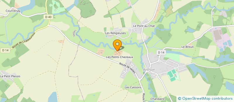 localisation de l'entreprise GAEC DES PETITS CHEZEAUX à ARTHON