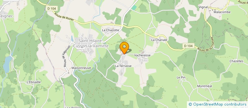 localisation de l'entreprise GAEC DES PEUPLIERS à SAINT-HILAIRE-CUSSON-LA-VALMITTE