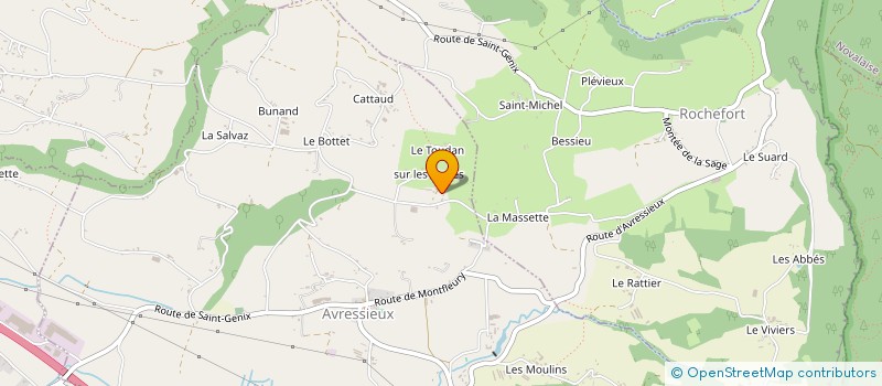 localisation de l'entreprise GAEC DES PEUPLIERS à AVRESSIEUX