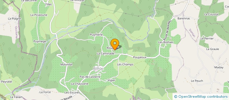 localisation de l'entreprise GAEC DES PEYRADES à BILHAC