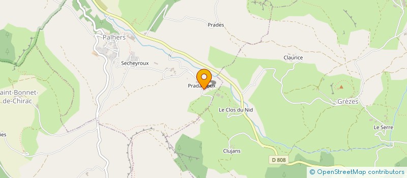 localisation de l'entreprise GAEC DES PIEDS DE MOUTONS  PALHERS