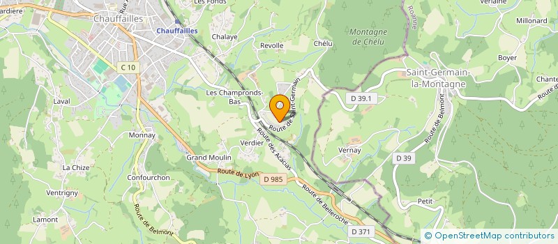 localisation de l'entreprise GAEC DES PIERRES à SAINT-IGNY-DE-ROCHE