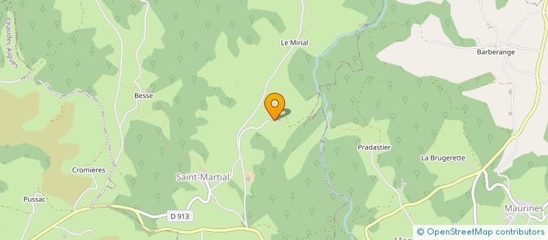 localisation de l'entreprise GAEC DES PIERRES BLANCHES à SAINT MARTIAL