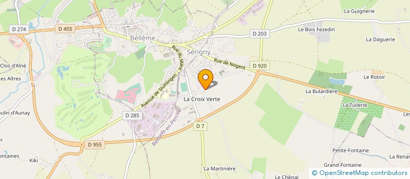 localisation de l'entreprise GAEC DES PIERRES DU JARRIER à BELFORET-EN-PERCHE