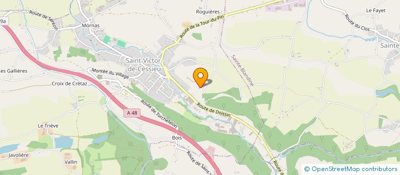 localisation de l'entreprise GAEC DES PINS à SAINT-VICTOR-DE-CESSIEU