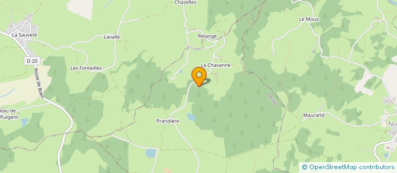 localisation de l'entreprise GAEC DES PINS BOULANGERS à CEZAY