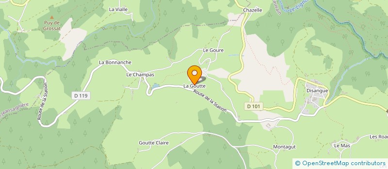 localisation de l'entreprise GAEC DES PINS DE MONTAGNE à SAUVAIN