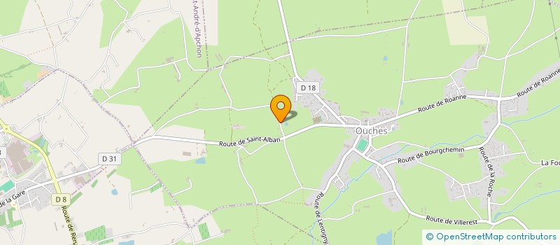 localisation de l'entreprise GAEC DES PLACES  OUCHES