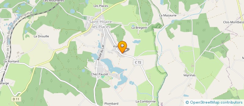 localisation de l'entreprise GAEC DES PLACES  SAINT-HILAIRE-LES-PLACES