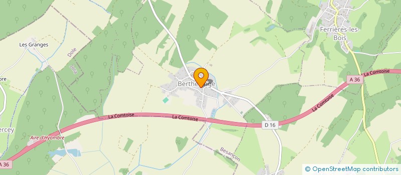 localisation de l'entreprise GAEC DES PLAINES COMTOISES à FERRIERES-LES-BOIS