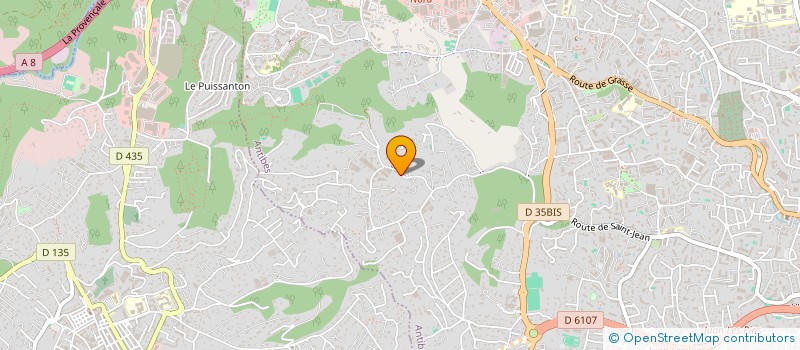 localisation de l'entreprise GAEC DES PLANTES FLEURIES à ANTIBES