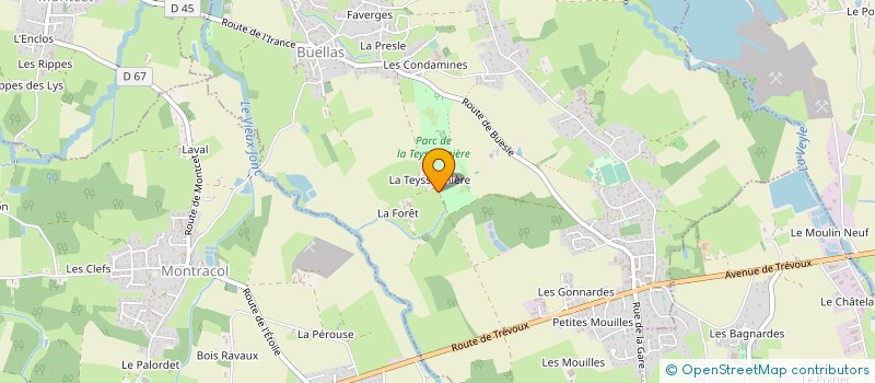 localisation de l'entreprise GAEC DES PLATANES à BUELLAS