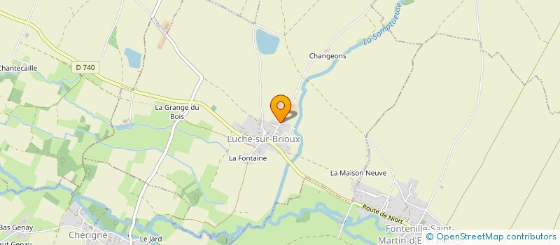 localisation de l'entreprise GAEC DES PLEINS VENTS à LUCHE-SUR-BRIOUX
