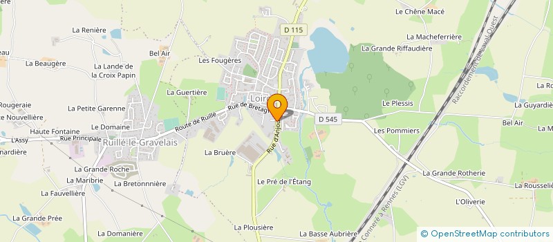 localisation de l'entreprise GAEC DES PLONNIERES à LOIRON-RUILLE