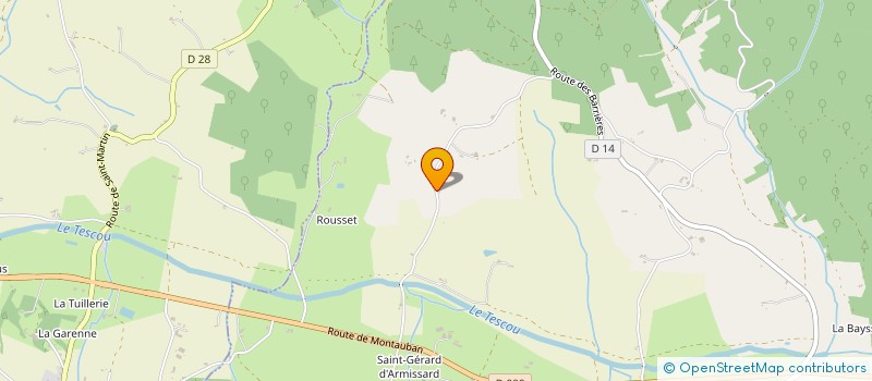 localisation de l'entreprise GAEC DES PRADIES à LISLE-SUR-TARN