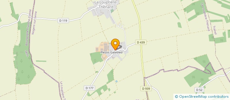 localisation de l'entreprise GAEC DES PRAIRIES à LA LOUPTIERE-THENARD