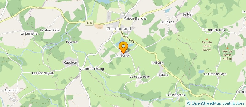 localisation de l'entreprise GAEC DES PRAIRIES à SAINT-PRIEST-LA-PLAINE