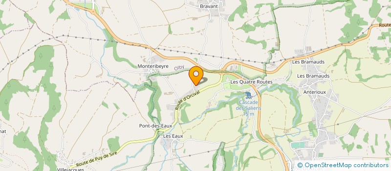 localisation de l'entreprise GAEC DES PRAIRIES  PERPEZAT