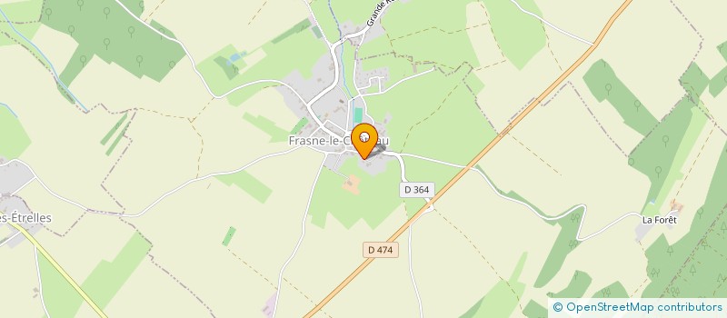 localisation de l'entreprise GAEC DES PRECHANTEY  FRASNE-LE-CHATEAU
