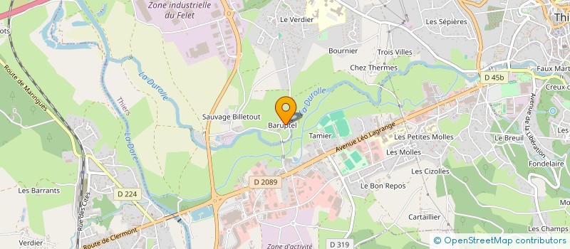 localisation de l'entreprise GAEC DES PRES à THIERS