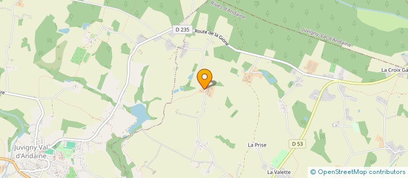 localisation de l'entreprise GAEC DES PRES D'ANDAINE à RIVES D'ANDAINE