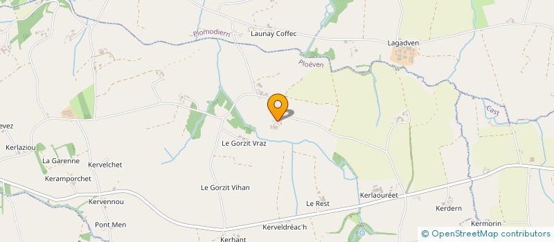localisation de l'entreprise GAEC DES PRES DE KERMANACH à PLOEVEN
