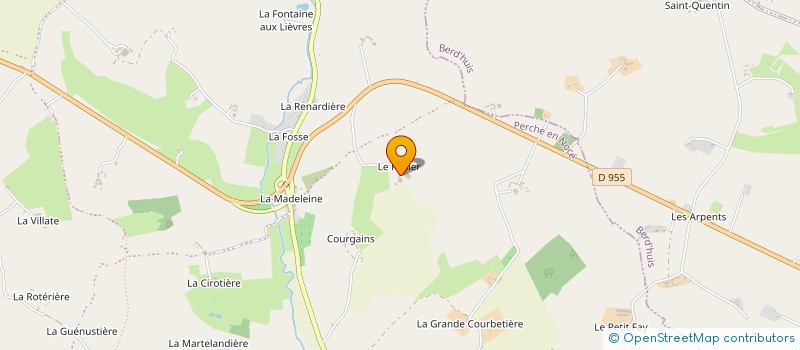 localisation de l'entreprise GAEC DES PRES HAUTS à PERCHE-EN-NOCE