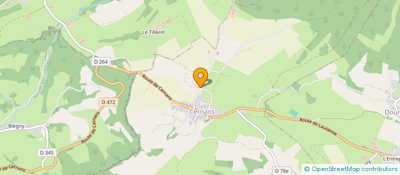localisation de l'entreprise GAEC DES PRES MARIE à CERNANS
