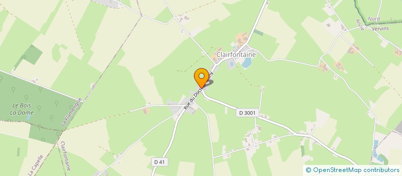 localisation de l'entreprise GAEC DES PRES MERLAN à CLAIRFONTAINE