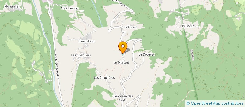 localisation de l'entreprise GAEC DES PRES VERTS  CROTS
