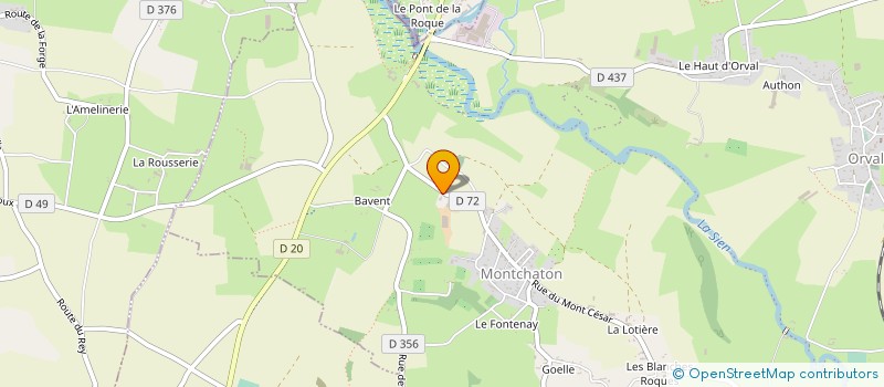 localisation de l'entreprise GAEC DES PRIMEVERES à ORVAL SUR SIENNE