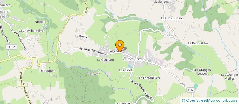 localisation de l'entreprise GAEC DES PUITS à CHEVRIERES