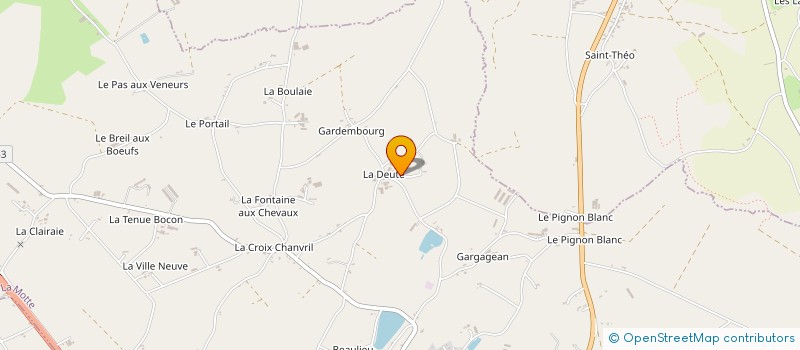 localisation de l'entreprise GAEC DES QUATRE CHEMINS  LA MOTTE