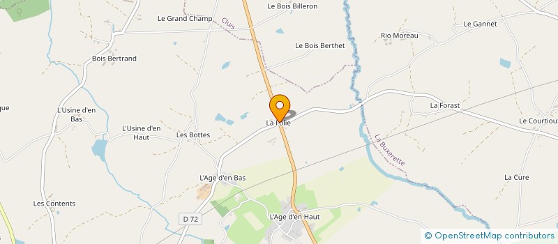 localisation de l'entreprise GAEC DES QUATRE ROUTES à MONTCHEVRIER