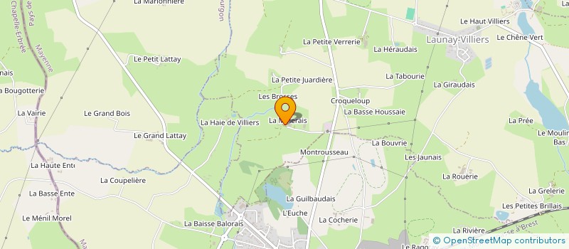 localisation de l'entreprise GAEC DES RANDONNEES à LAUNAY-VILLIERS