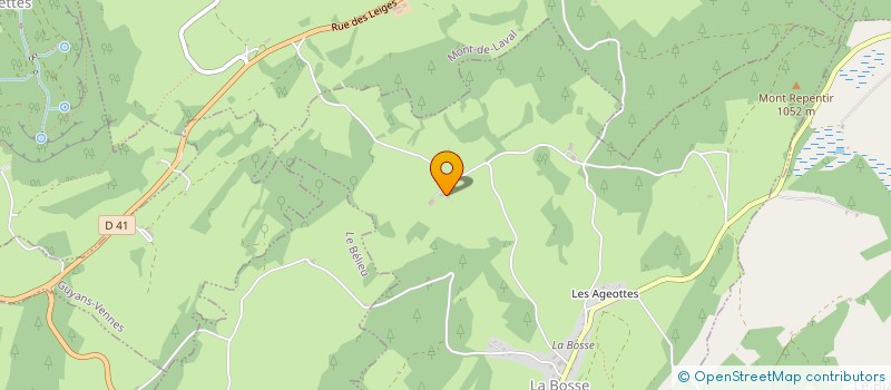 localisation de l'entreprise GAEC DES RECEVEURS  LA BOSSE