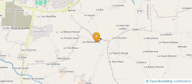 localisation de l'entreprise GAEC DES REHARDIERES  AMANLIS