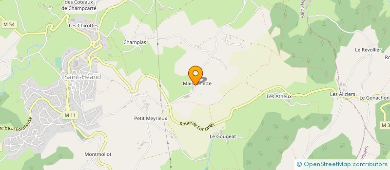 localisation de l'entreprise GAEC DES RELAIS à SAINT-HEAND