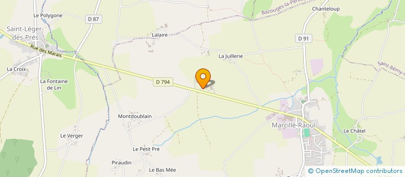 localisation de l'entreprise GAEC DES RENCONTRES à MARCILLE-RAOUL