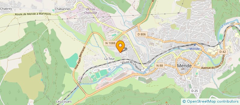 localisation de l'entreprise GAEC DES RESISTANTS à MENDE