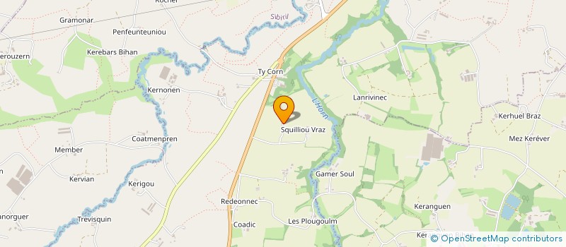 localisation de l'entreprise GAEC DES RIVES à PLOUGOULM