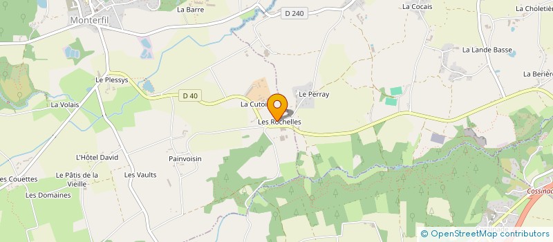localisation de l'entreprise GAEC DES ROCHELLES à MONTERFIL