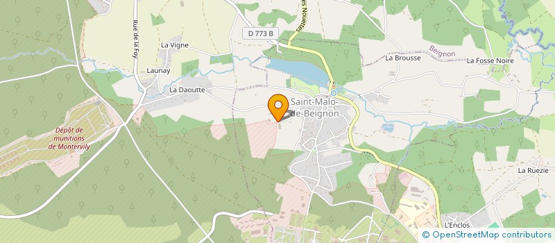 localisation de l'entreprise GAEC DES ROCHERS à BEIGNON