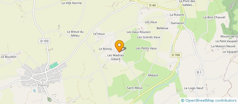 localisation de l'entreprise GAEC DES ROCHES PIETO à PLEMY