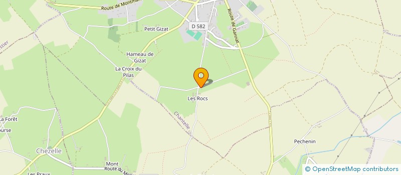 localisation de l'entreprise GAEC DES ROCS  CHANTELLE