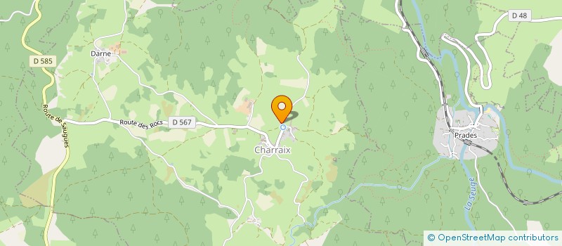 localisation de l'entreprise GAEC DES ROCS à CHARRAIX