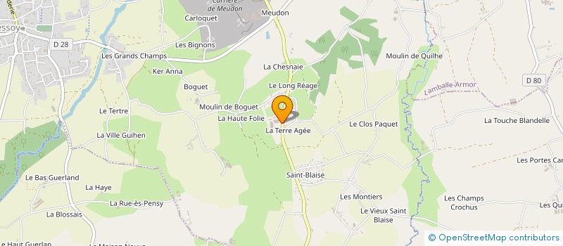 localisation de l'entreprise GAEC DES ROSIERS à QUESSOY