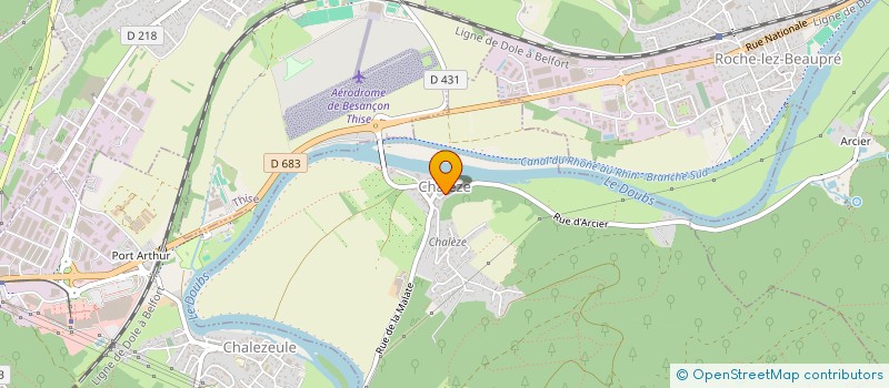 localisation de l'entreprise GAEC DES ROSIERS CURTY à CHALEZE