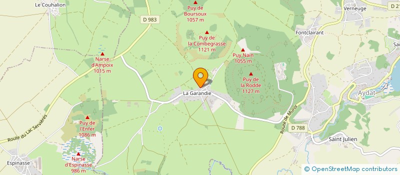 localisation de l'entreprise GAEC DES ROUCHOUX à SAULZET-LE-FROID