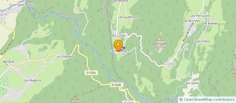localisation de l'entreprise GAEC DES ROUSSES à CORBEL